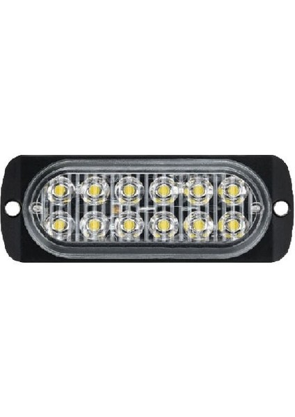 Formplas Parmak Lamba Mercekli Cam 12 Led'li 115MM 12V-24V Beyaz