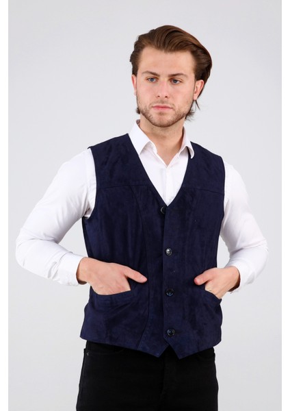 Erkek Hakiki Deri Süet Yelek fiyatları