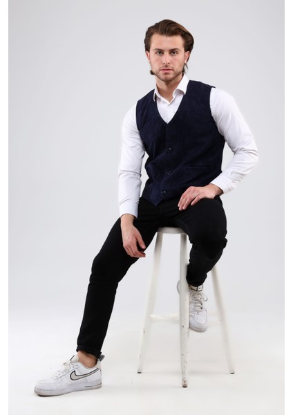 Erkek Hakiki Deri Süet Yelek fırsatları