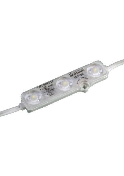 Ledronics 2835 Çipli Lensli Modül LED (25 ADET)(10000K)(BEYAZ)
