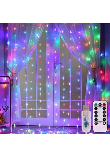 2.5 x 2.5 Metre Saçaklı Rgb Perde LED Dekoratif Amaçlı Rgb Perde LED