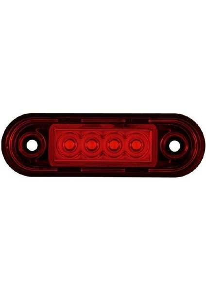 Formplas Parmak Lamba 4 Led'li 83MM 12V-24V Kırmızı