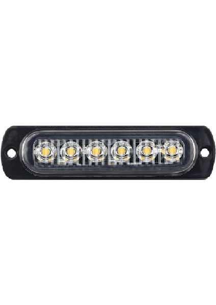 Formplas Parmak Lamba Mercekli Cam 6 Led'li 114MM 12V-24V Beyaz