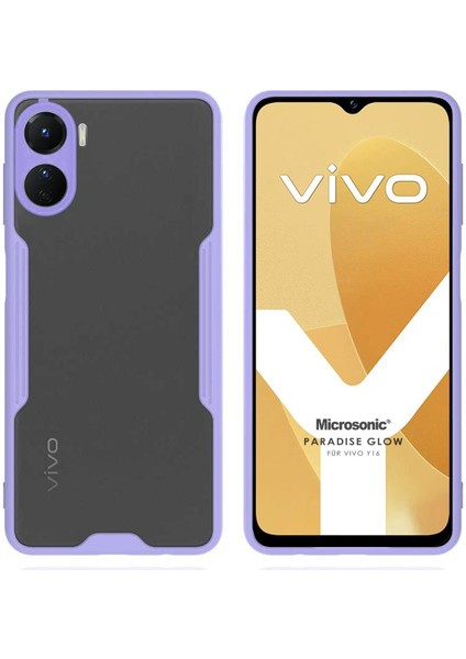 Vivo Y16 Kılıf Paradise Glow Lila