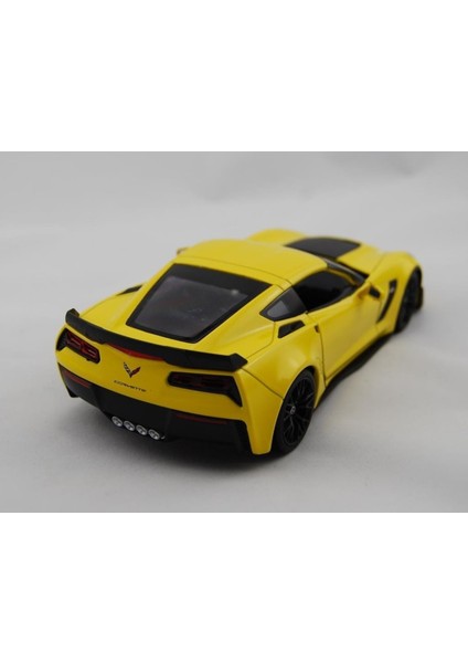 2017 Chevrolet Corvette Z06 1:24 Sarı Model Araba