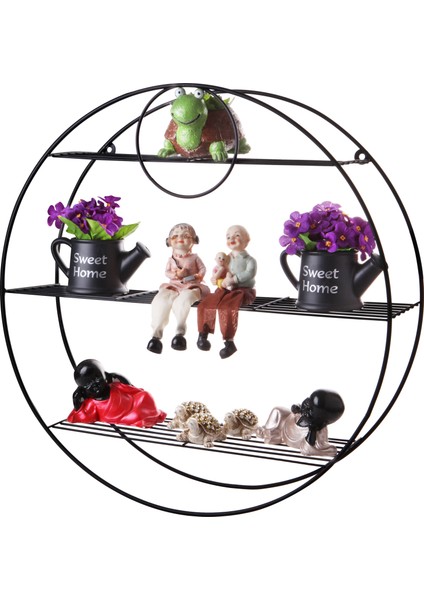 Ferforje Dekoratif Raf-Siyah