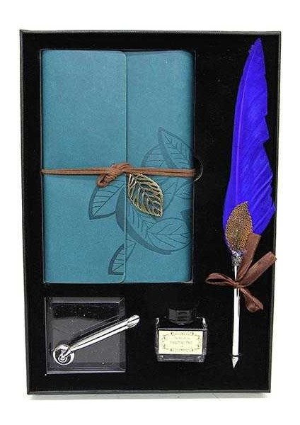 Divit Hokka Defter ve Tüylü Kalem Seti Hediyelik