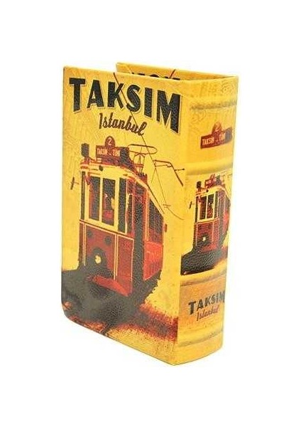 Kutu Kitap Taksim Ahşap Suni Deri Kaplı Dekoratif Hediyelik modelleri