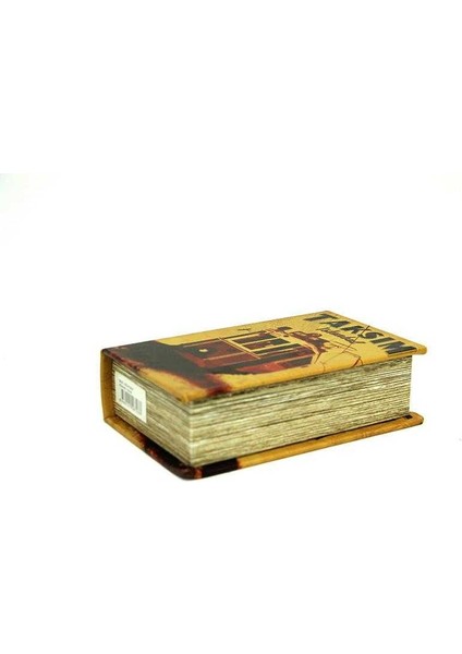 Kutu Kitap Taksim Ahşap Suni Deri Kaplı Dekoratif Hediyelik fırsatları