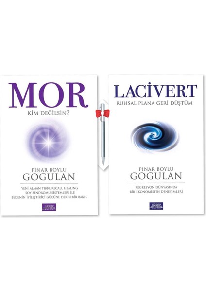 Mor - Lacivert, Pınar Boylu Gogulan (2 Kitap), Caprice B112 Kalem Hediye