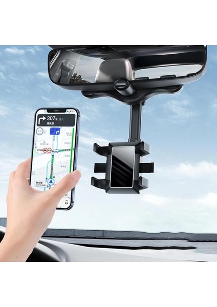 Araç Içi Uzayan Ayarlanabilir Dikiz Aynası Telefon Tutucu Car Holder (Açıklamayı Okuyunuz)