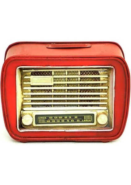 Dekoratif Metal Radyo Kumbara Vintage Ev Ofis Hediyelik