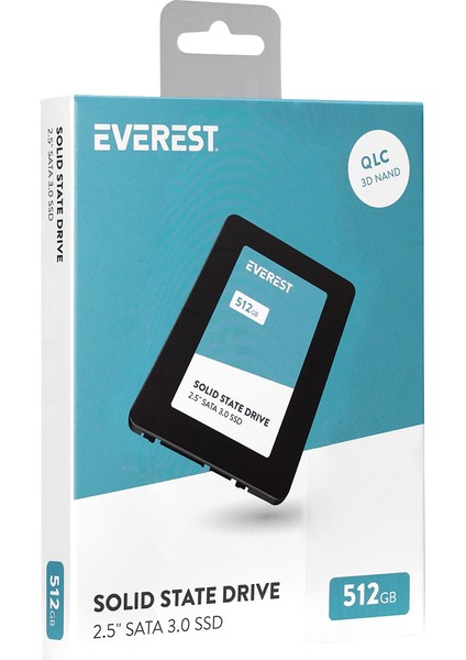 ES512A 512GB 2.5 Sata3.0 550MB/460MB 3D Nand Flash SSD Hard Disk modelleri