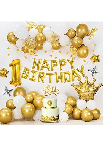 1. Doğum Günü Dekorasyonu Mutlu Doğum Günü