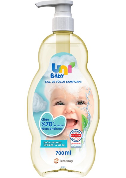 Uni Baby Göz Yakmayan Bebek Şampuanı 700 Ml