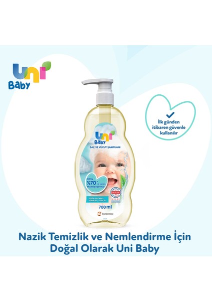 Uni Baby Göz Yakmayan Bebek Şampuanı 700 Ml