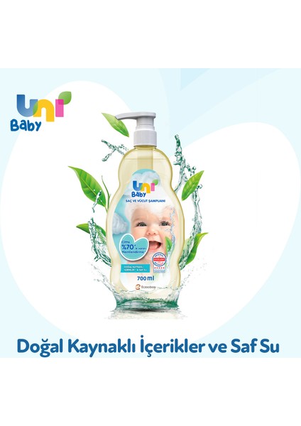 Uni Baby Göz Yakmayan Bebek Şampuanı 700 Ml