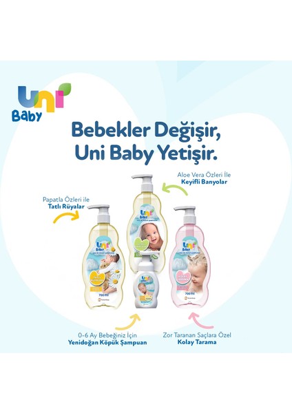 Uni Baby Göz Yakmayan Bebek Şampuanı 700 Ml