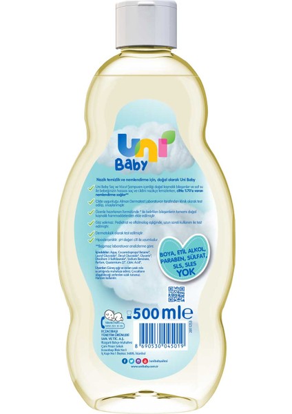 Bebek Saç ve Vücut Şampuanı 500 ml