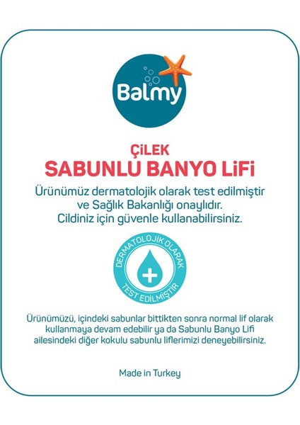 Çilek Sabunlu Banyo Lifi