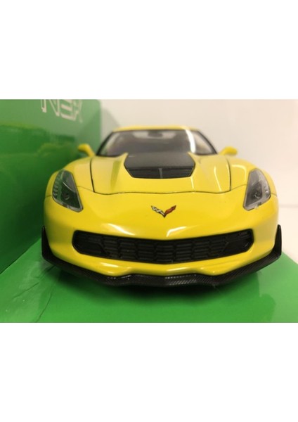 2017 Chevrolet Corvette Z06 1:24 Sarı Model Araba