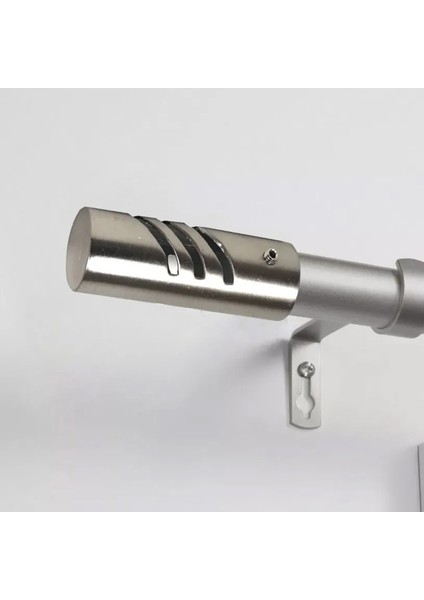 Binbirreyon Rustik Perde Borusu Başlığı 2 Adetli Set Çelik Silindir 19MM KD010