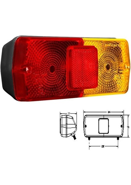 Arka Stop Lambası Sağ 240-285