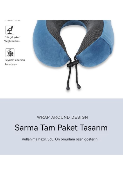Nakış Geri Tepme Dekompresyon Masajı Kambur U-Yastık (Yurt Dışından)