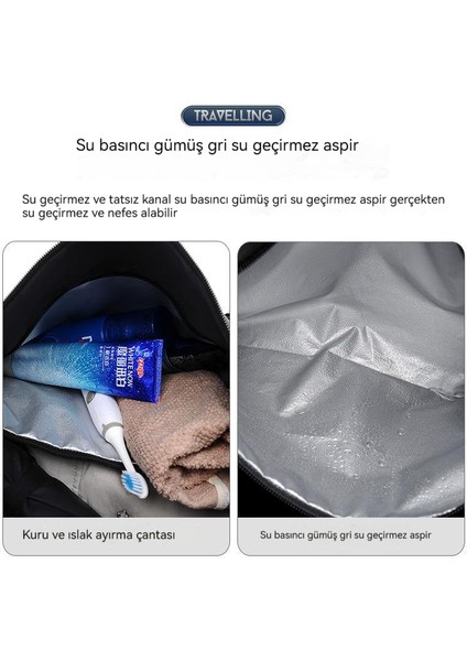 Olo Yeni Islak ve Kuru Ayrı Ayrı Ayakkabı Depo Seyahat Çantası (Yurt Dışından)