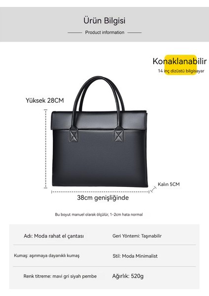 Yeni Basit Moda Dizüstü Bilgisayar Evrak Çantası (Yurt Dışından)
