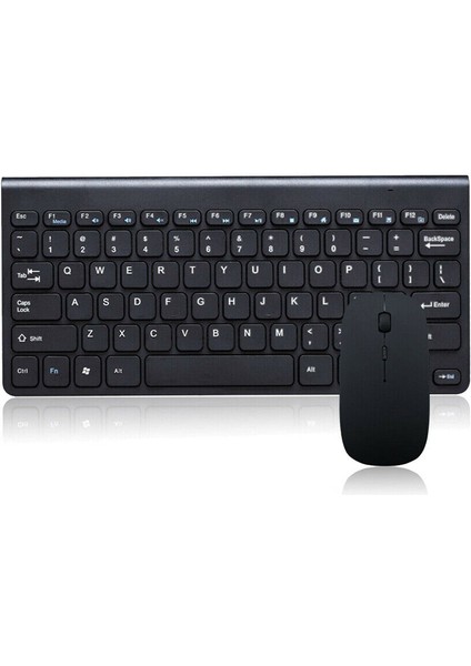 Casper Vıa T8 Uyumlu Kablosuz Taşınabilir Wireless Klavye Mouse Set 2.4 Ghz Siyah