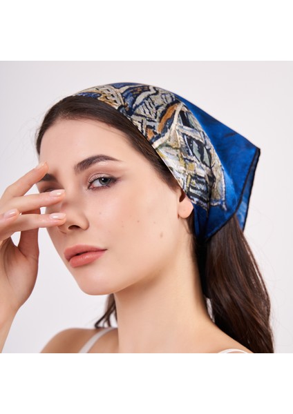 %100 Ipek Fular Bandana | Van Gogh Church At Auvers fiyatları
