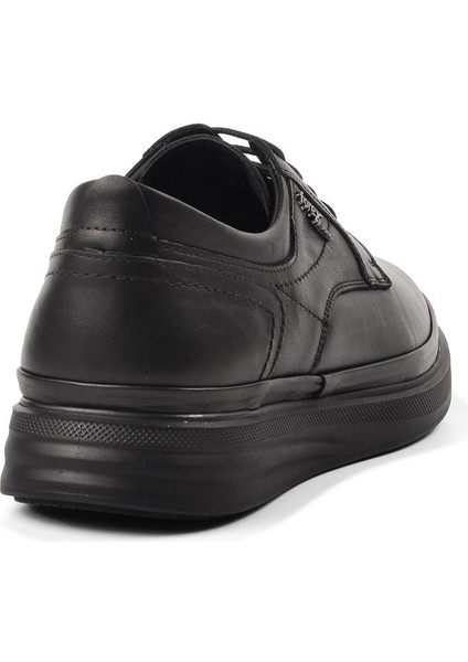 4011 Siyah Hakiki Deri Erkek Comfort Ayakkabı fırsatları