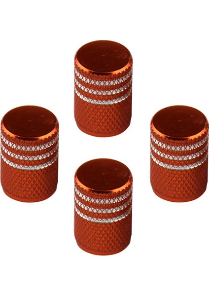 4x Motosiklet Tekerlek Lastiği Hava Valfi Kök Kapakları Toz* Kapak Evrensel Turuncu (Yurt Dışından)