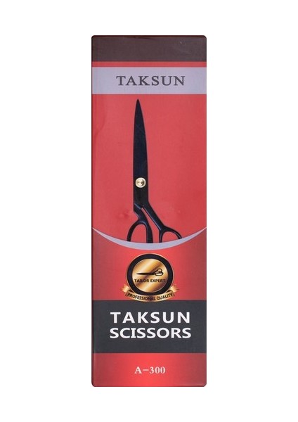 Kurtbeymutfak Taksun A-300 Profesyonel Çelik Bilenebilir Terzi Makası 30 cm 12 Inç