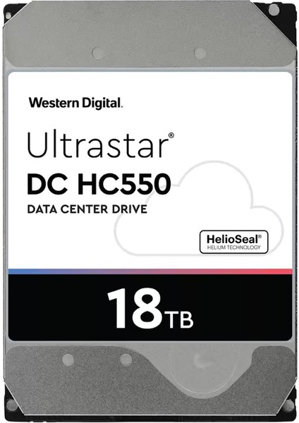 Ultrastar, WUH721818ALE6L4, 3.5", 18TB, 512MB, 7200 Rpm, 7/24 Enterprise, Data Center-Güvenlik-Nas-Server, HDD (Dc HC550) (0F38459)