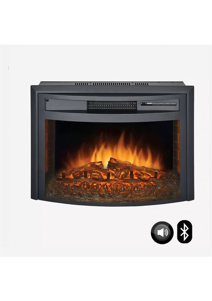 WF2613LS 1800W Ses Efektli Bluetoothlu Elektrikli Şömine Iç Ünite Fanlı Isıtıcı