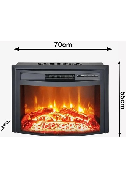 WF2613LS 1800W Ses Efektli Bluetoothlu Elektrikli Şömine Iç Ünite Fanlı Isıtıcı fiyatları
