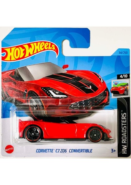 Hotwheels Hot Wheels Tekli Arabalar Corvette C7 Z06 Convertıble HKH41