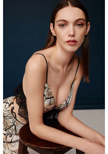 - Kadın Baskılı Saten Şort Takım 30023 modelleri