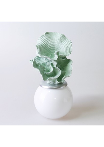 Nebula Cam Küp Beyaz Yeşil