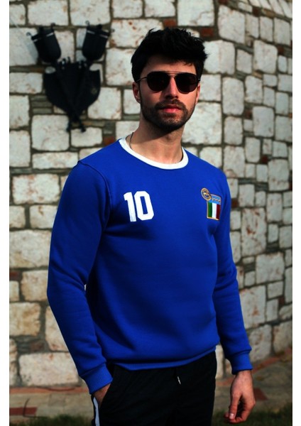 - Azzurri - İtalya Retro Sweatshirt
