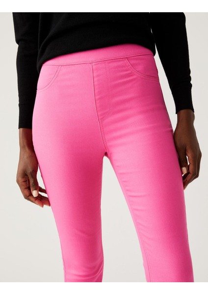 Yüksek Bel Jegging Jean Pantolon modelleri