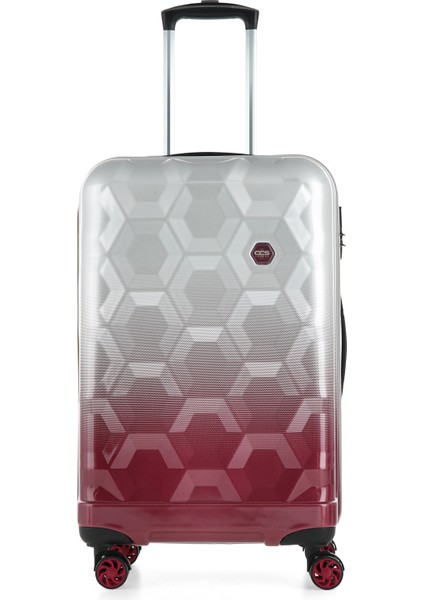 Gri-Bordo Ççs London 5226 Polikarbon Orta Boy Valiz