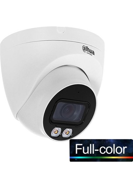 (IPC-HDW2249T-S-IL-0280B) 1/2.8 2mp 2.8 mm IP67 Sdkart Dahili Mik.poe Full Color Dome IP-30MT