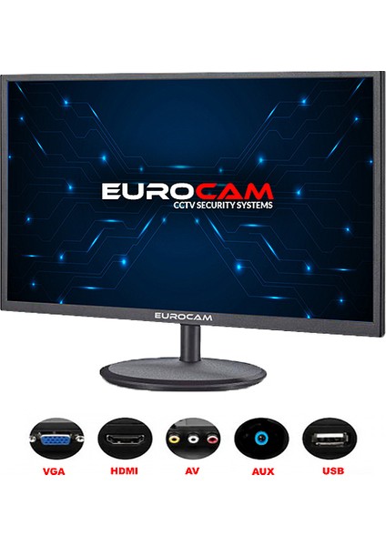 (Ec-M-22) 22 Inc Pal/ntsc LED Monitör (Hdmı+Vga)