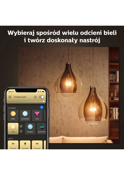 Huewa 8-75W Beyaz Ambiyans Akıllı Başlangıç Seti 3'lü Akıllı Butonlu E27 Bluetooth Özellikli