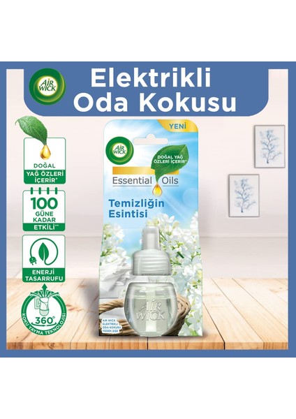 Air Wick Elektrikli Oda Kokusu Yedek Şişe Temizliğin Esintisi