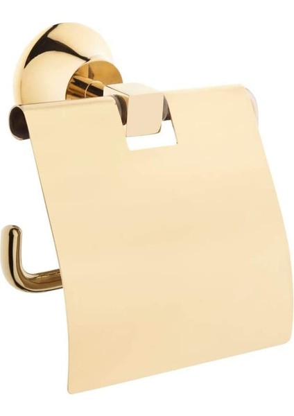 A4442223 Kapaklı Tuvalet Kağıtlığı, Altın