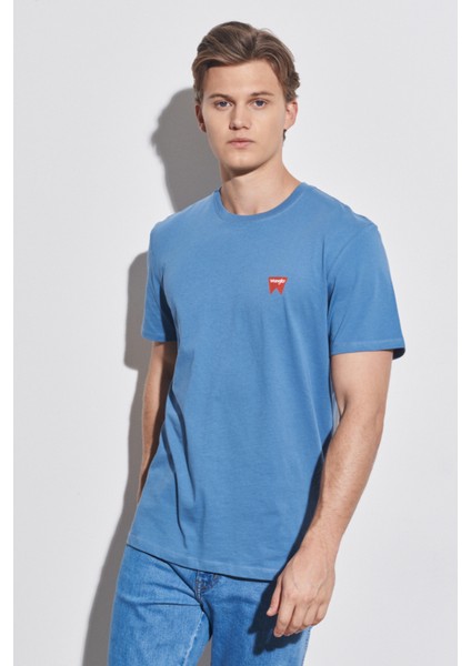 Wrangler Erkek Sarı Bisiklet Yaka Tişört